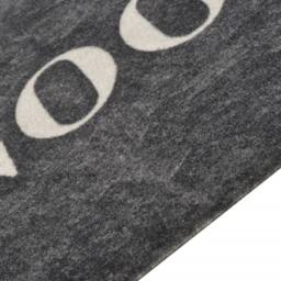 Berkfield Home Kitchen Rug Washable Cooking Black 45x150 cm Velvet