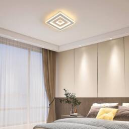Goeco Modern Square LED Ceiling Light, 36 W 28 cm 3000 K in White - thumbnail 3