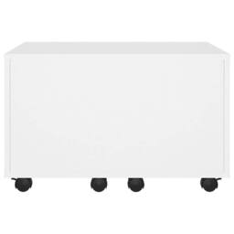 Berkfield Home Elegant Coffee Table White 60x60x38 cm Engineered Wood - Size: 60 x 60 x 38 cm - thumbnail 5