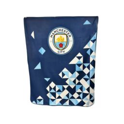 Manchester City FC Fleece Particle Blanket in Blue