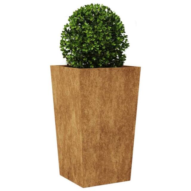Berkfield Home Durable Garden Planter 45x45x75 cm Corten Steel in Brown - Size: 45 x 45 x 75 cm - image 1