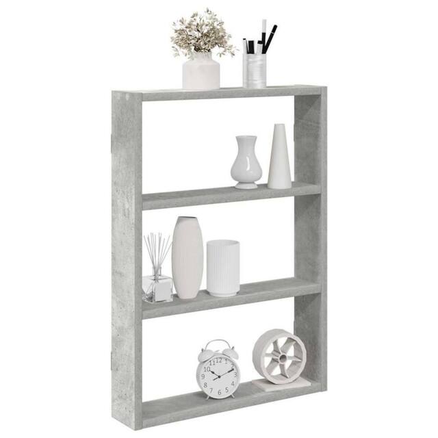 Berkfield Home Wall Shelf Concrete Grey 43x9x60 cm Engineered Wood - Size: 43 x 9 x 60 cm - image 1