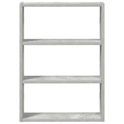 Berkfield Home Wall Shelf Concrete Grey 43x9x60 cm Engineered Wood - Size: 43 x 9 x 60 cm - thumbnail 4