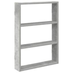 Berkfield Home Wall Shelf Concrete Grey 43x9x60 cm Engineered Wood - Size: 43 x 9 x 60 cm - thumbnail 2