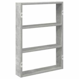 Berkfield Home Wall Shelf Concrete Grey 43x9x60 cm Engineered Wood - Size: 43 x 9 x 60 cm - thumbnail 6