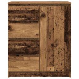 Berkfield Home Sideboard with Drawers Old Wood 71x35x84 cm Engineered Wood in Brown - Size: 71 x 35 x 84 cm - thumbnail 6