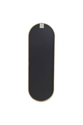 Garden Sanctuary Modern Oval Metal Full Length Wall Mirror Gold - thumbnail 9
