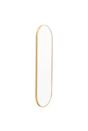 Garden Sanctuary Modern Oval Metal Full Length Wall Mirror Gold - thumbnail 3