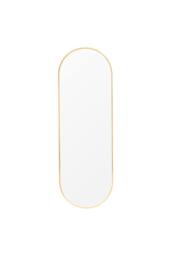 Garden Sanctuary Modern Oval Metal Full Length Wall Mirror Gold - thumbnail 2