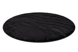 RugsX Dywaniki Łazienkowe Rug in Black - Size: 100 cm diameter - thumbnail 2