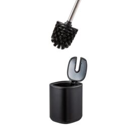 Showerdrape Echo Black Steel Toilet Brush & Holder - thumbnail 3