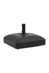 Living and Home 35KG Premium Square Heavy Duty Portable Outdoor Fillable Patio Parasol Base Umbrella Stand with 360° Swivel Wheels in Black - thumbnail 3