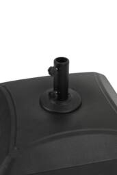 Living and Home 35KG Premium Square Heavy Duty Portable Outdoor Fillable Patio Parasol Base Umbrella Stand with 360° Swivel Wheels in Black - thumbnail 8