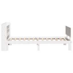 Berkfield Home Bed Frame with Headboard without Mattress White 100x200 cm - thumbnail 5