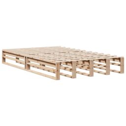 Berkfield Home Bookcase Bed without Mattress 135x190 cm Double Solid Wood Pine in Brown - thumbnail 5