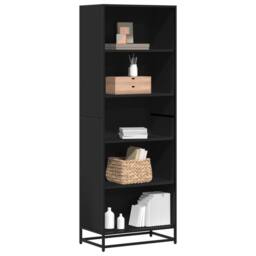 Berkfield Home Bookcase Black 60x35x170.5 cm Engineered Wood - thumbnail 2