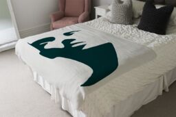 Benjamin Tate Design Elegant silhouette Designer Blanket in Natural - Size: 120 cm x 150 cm - thumbnail 4