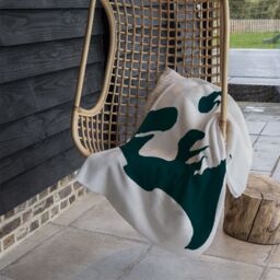 Benjamin Tate Design Elegant silhouette Designer Blanket in Natural - Size: 120 cm x 150 cm - thumbnail 3