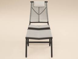 Solace+Co Esen Garden Lounge Chair with Footstool Set Brown - thumbnail 4