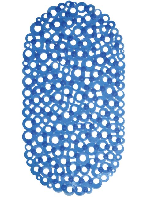 Showerdrape Otto Blue Anti Slip PVC Bath Mat 69cm x 36cm - Size: 69 cm x 36 cm - image 1