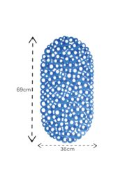 Showerdrape Otto Blue Anti Slip PVC Bath Mat 69cm x 36cm - Size: 69 cm x 36 cm - thumbnail 2
