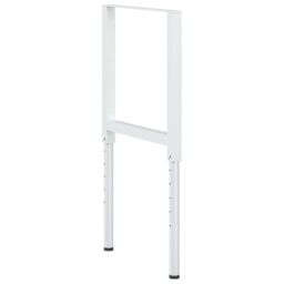 Berkfield Home Adjustable Work Bench Frames 2 pcs Metal 55x(69-95.5) cm Grey - thumbnail 4