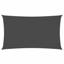 Berkfield Home Sunshade Sail Oxford Fabric Rectangular 2x4.5 m Anthracite in Dark Grey - thumbnail 2