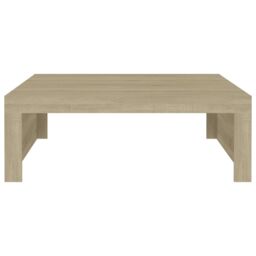 Berkfield Home Coffee Table Sonoma Oak 100x100x35 cm Engineered Wood in Brown - Size: 100 x 100 x 35 cm - thumbnail 5