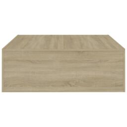 Berkfield Home Coffee Table Sonoma Oak 100x100x35 cm Engineered Wood in Brown - Size: 100 x 100 x 35 cm - thumbnail 6
