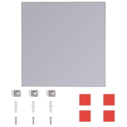 Berkfield Home Frameless Mirror Tiles Glass 8 pcs 20.5 cm in Silver - thumbnail 4
