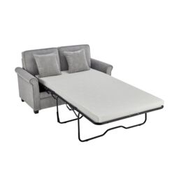 Bravich LTD Ramy Sofa Bed Corduroy 2 Seater Fold Out Mattress in Grey - thumbnail 3