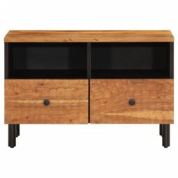 Berkfield Home TV Cabinet 70x33x46 cm Solid Wood Acacia in Brown - Size: 70 x 33 x 46 cm - thumbnail 5