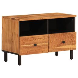 Berkfield Home TV Cabinet 70x33x46 cm Solid Wood Acacia in Brown - Size: 70 x 33 x 46 cm - thumbnail 2