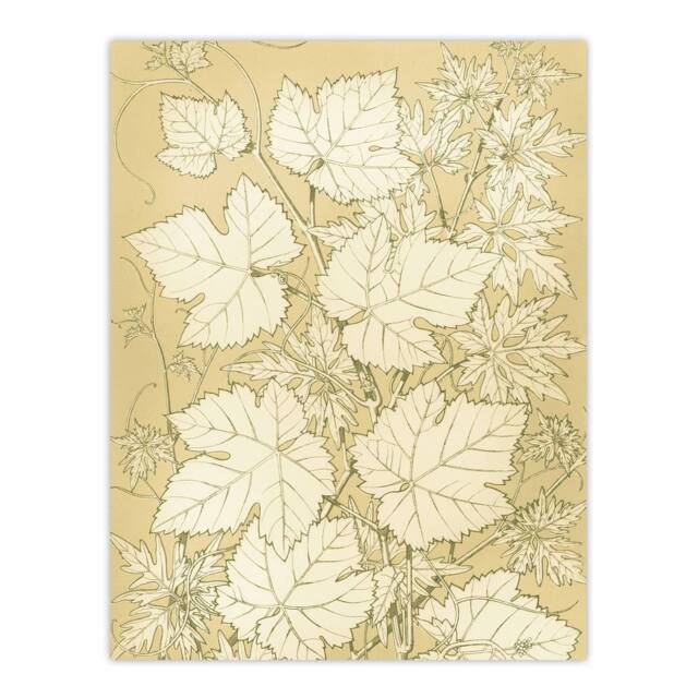 "Artery8 Leaves From Nature No 2 Botanical Jones Vintage Wall Art Print Poster in Beige - Size: W12"" x H16""" - image 1