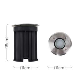 ValueLights sussex Silver Outdoor Ground Walkover Light - thumbnail 5