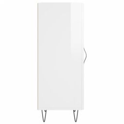 Berkfield Home Sideboard High Gloss White 34.5x34x90 cm Engineered Wood - thumbnail 6