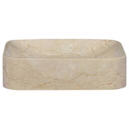Berkfield Home Sink Cream 40x40x10 cm Marble - Size: 40 x 40 x 10 cm - thumbnail 2