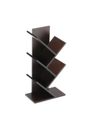 Living and Home 5 Tier Rustic Standing Tree Bookshelf in Black - thumbnail 4