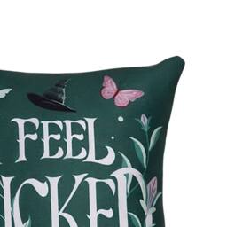 Wicked I Feel Filled Cushion in Green - thumbnail 2