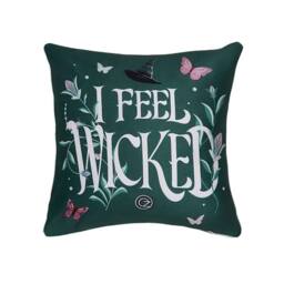 Wicked I Feel Filled Cushion in Green - thumbnail 1