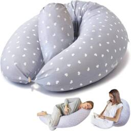 Havendro Pregnancy Pillow Maternity U Shape with Cover Case in Grey