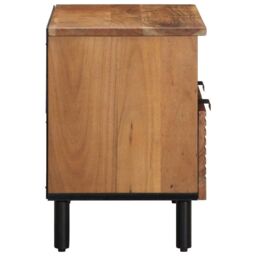 Berkfield Home TV Cabinet 70x33x46 cm Solid Wood Acacia in Brown - Size: 70 x 33 x 46 cm - thumbnail 4