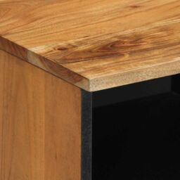 Berkfield Home TV Cabinet 70x33x46 cm Solid Wood Acacia in Brown - Size: 70 x 33 x 46 cm - thumbnail 7