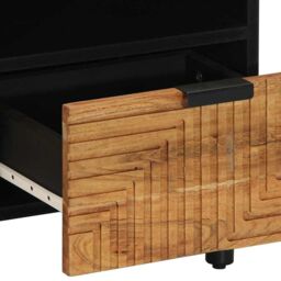 Berkfield Home TV Cabinet 70x33x46 cm Solid Wood Acacia in Brown - Size: 70 x 33 x 46 cm - thumbnail 8
