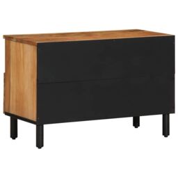 Berkfield Home TV Cabinet 70x33x46 cm Solid Wood Acacia in Brown - Size: 70 x 33 x 46 cm - thumbnail 5