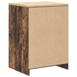 Berkfield Home Garage Storage Cabinet Smoked Oak 60x51x85 cm Solid Wood Pine in Brown - Size: 60 x 51 x 85 cm - thumbnail 8
