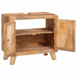 Berkfield Home Modern Bathroom Cabinet with Shelf with Storage with Door Brown - thumbnail 4