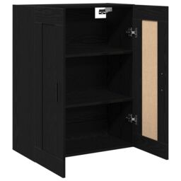 Berkfield Home Wall-Mounted Cabinet in Black Oak - 69.5x34x90 cm, Made from Engineered Wood - Size: 69.5x34x90 cm - thumbnail 1