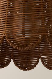 ValueLights Bella Natural Rattan Bunny Rabbit Easy Fit Ceiling Pendant Lamp Shade with Bulb - thumbnail 5