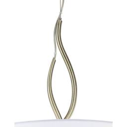 Netlighting Ninette Pendant 4 Light E27 Antique Brass With Ivory White Shades - thumbnail 4